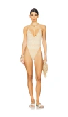 Free People X Revolve X Free-est Crochet Amber One Piece In Sand