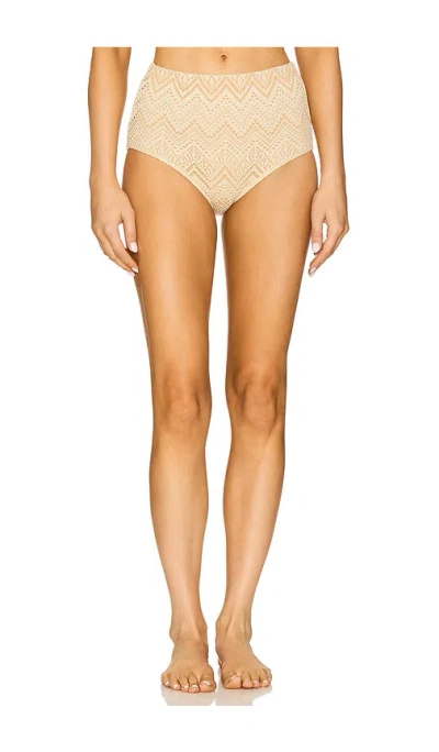 Free People X Revolve X Free-est Crochet Billie High Waist Bottom In Sand