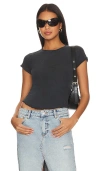 Free People X Nova Tee In Black