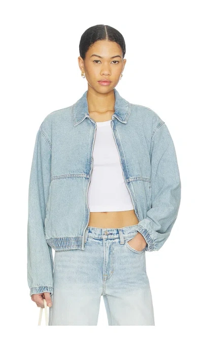 Free People X We The Free Birdie Denim Jacket In Blue