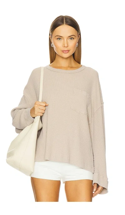 Free People X We The Free Dawson Pocket Thermal In Gray