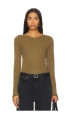 Free People Shirt Easy Does It In Olive