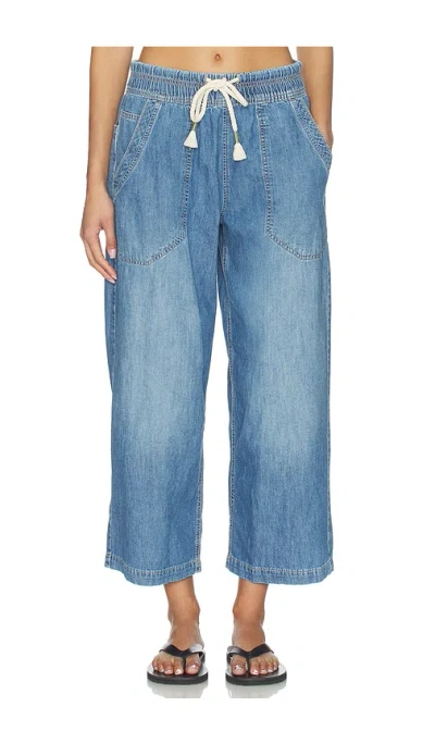 Free People X We The Free Easy Peasy Pull On Jean In Blue