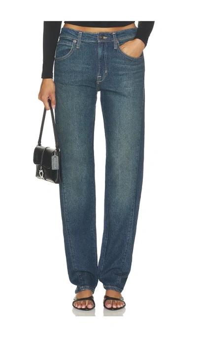 Free People X We The Free Edie High Rise Tapered Jean In Blue