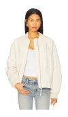 Free People X We The Free Jax Washed Bomber In Neutral