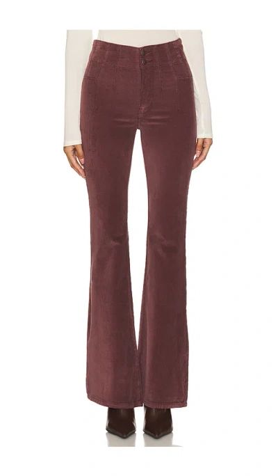 Free People X We The Free Jayde Cord Flare In Chocolate