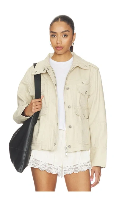 Free People X We The Free Kali Washed Jacket In Neutral