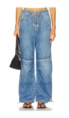 Free People X We The Free Logan Cinched Cargo Jean In Blue