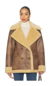 Free People X We The Free Mari Reversible Coat In Brown