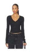 Free People X We The Free Neria Long Sleeve In Black