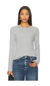 Free People X We The Free Nova Long Sleeve Tee In Gray