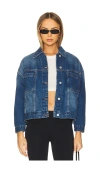 Free People X We The Free Opal Swing Denim Jacket In Blue