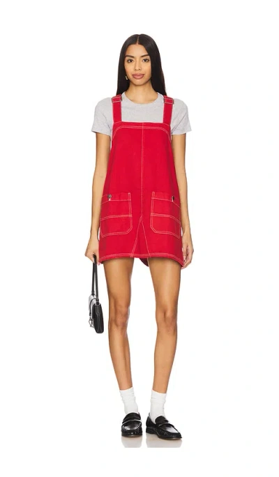 Free People X We The Free Overall Smock Mini Dress In Heart Eyes