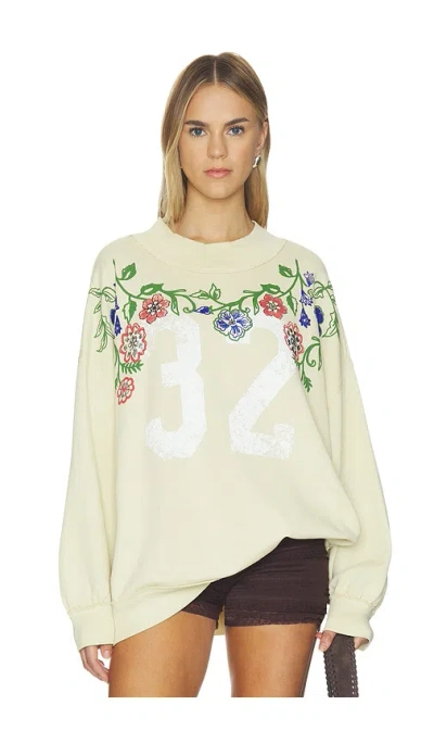 Free People X We The Free Palm Springs Turtle Graphic Tee In White