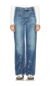 Free People X We The Free Palmer Cuffed Wide Leg In Blue