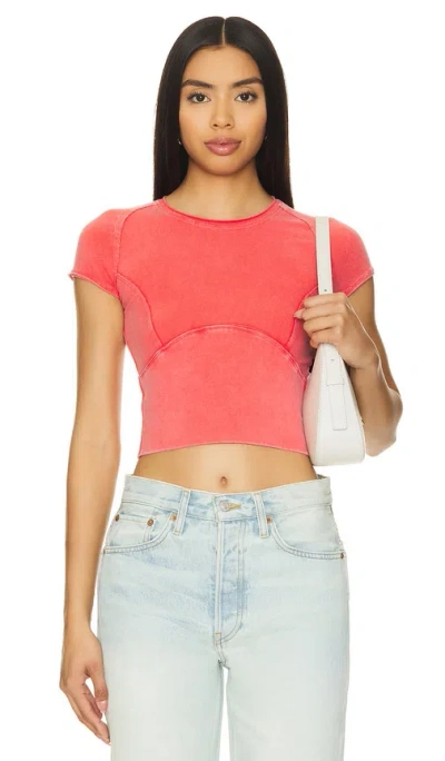 Free People X We The Free Protagonist Tee In Red Racer