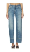 Free People X We The Free Risk Taker Mid-rise Straight In Blue
