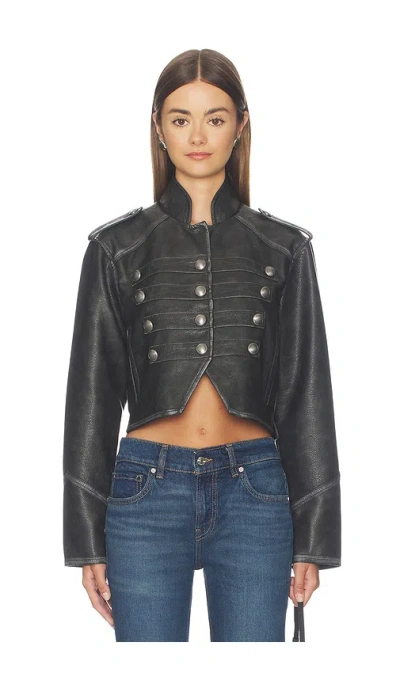 Free People X We The Free Ryland Faux Band Jacket In Black