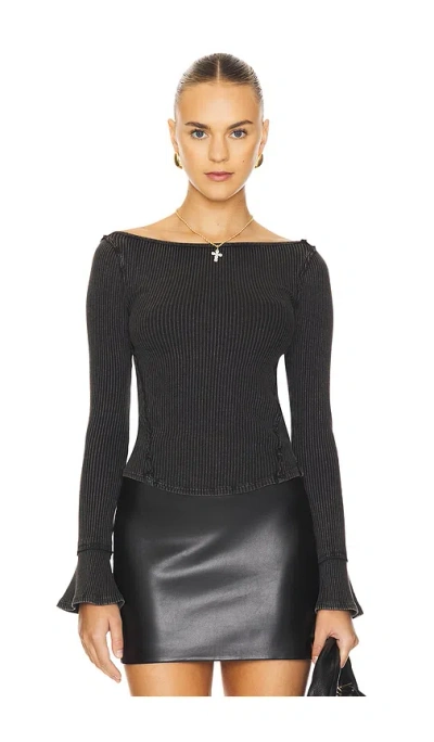 Free People X We The Free Soul Sister Layering Top In Black