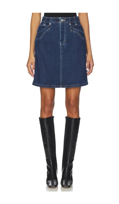 FREE PEOPLE X WE THE FREE SUZY DENIM MIDI SKIRT