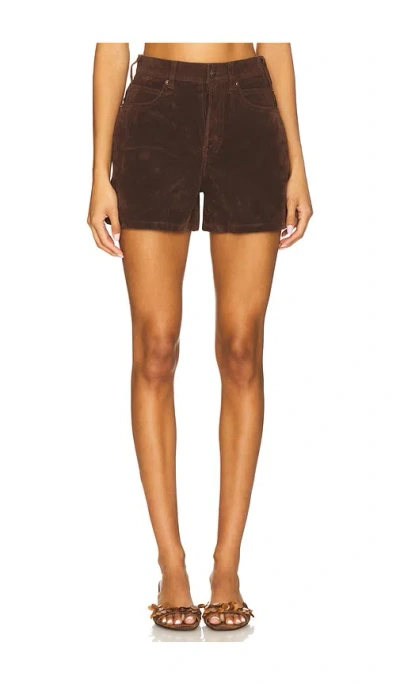 Free People X We The Free Tippi Faux Suede Short In Brown