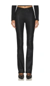 Free People X We The Free Xena Coated Straight In Ethereal Black