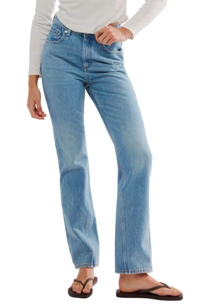 Free People Xena Slim Fit Jeans In Union Blue