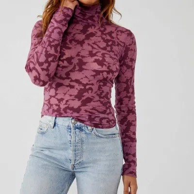 Free People You & I Long Sleeve Top In Purple