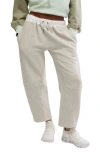 Free People You Wish Tie Waist Sweatpants In Heather Grey
