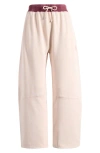 Free People You Wish Tie Waist Sweatpants In White