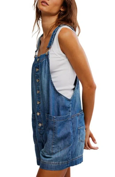 Free People You've Got The Love Short Overalls In Roulette