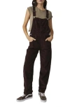 Free People Good Luck Barrel Leg Corduroy Overalls In Buckworth Brown