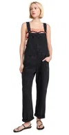 Free People Ziggy Denim Overalls Mineral Black In Mineral Black