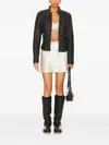 Free People Zip-fastening Biker Jacket In Black