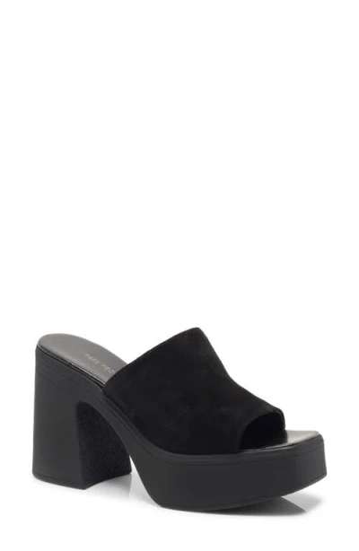 Free People Zoe Platform Slide Sandal In Black