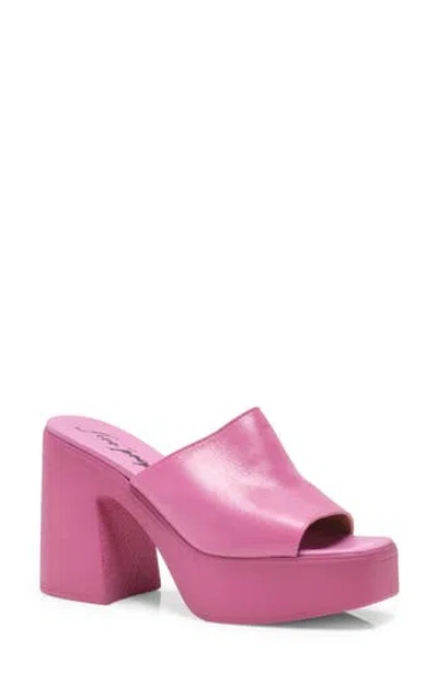 Free People Zoe Platform Slide Sandal In Pink Orchid