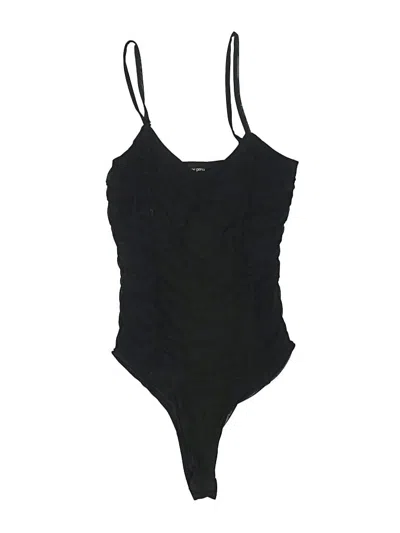 Pre-owned Free Press Bodysuit In Black