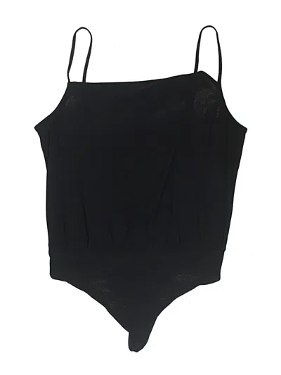 Pre-owned Free Press Bodysuit In Black