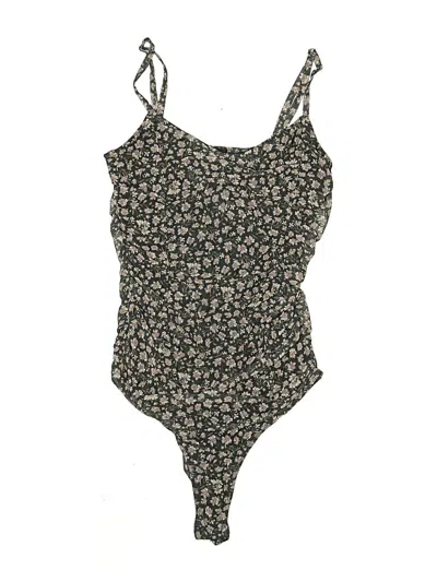 Pre-owned Free Press Bodysuit In Brown