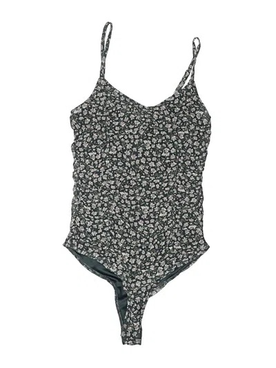 Pre-owned Free Press Bodysuit In Gray