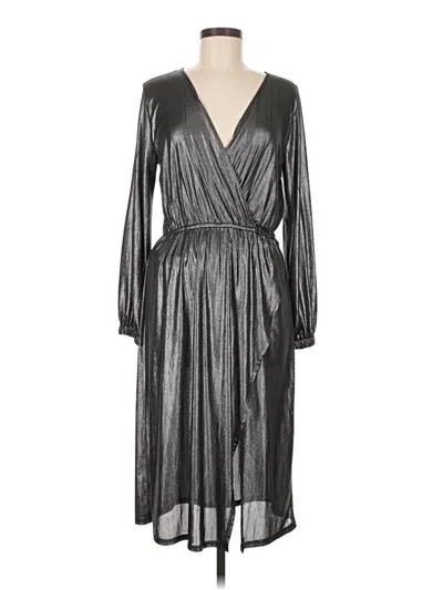 Pre-owned Free Press Cocktail Dress In Silver