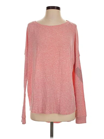 Pre-owned Free Press Long Sleeve T-shirt In Pink