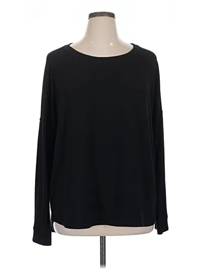 Pre-owned Free Press Pullover Sweater In Black