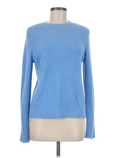 Pre-owned Free Press Pullover Sweater In Blue