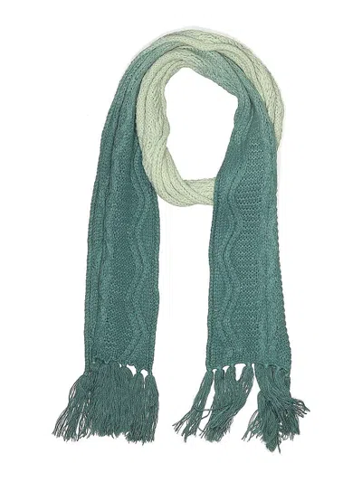 Pre-owned Free Press Scarf In Green
