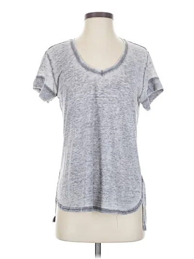 Pre-owned Free Press Short Sleeve T-shirt In Gray