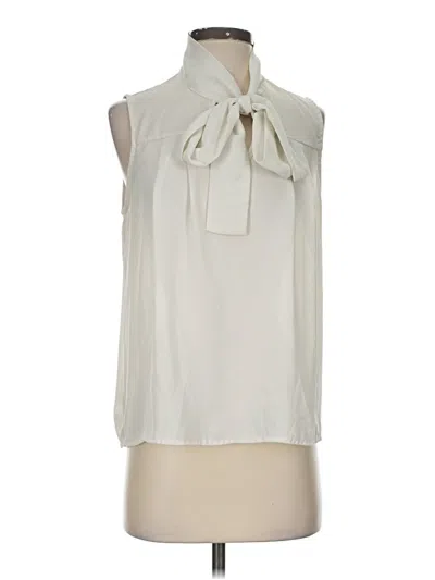 Pre-owned Free Press Sleeveless Blouse In White