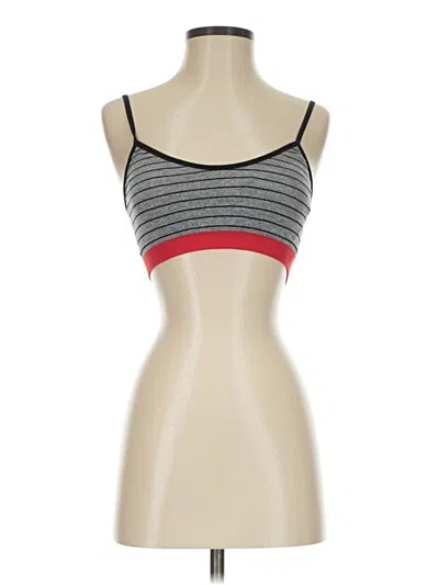 Pre-owned Free Press Tank Top Gray Strapless Neckline Tops