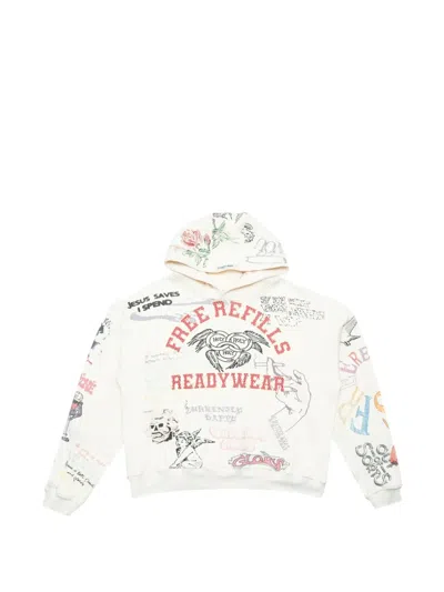 Free Refills Graffiti Hoodie In Neutral