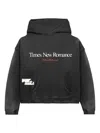 Free Refills Romance Print Hoodie In Gray